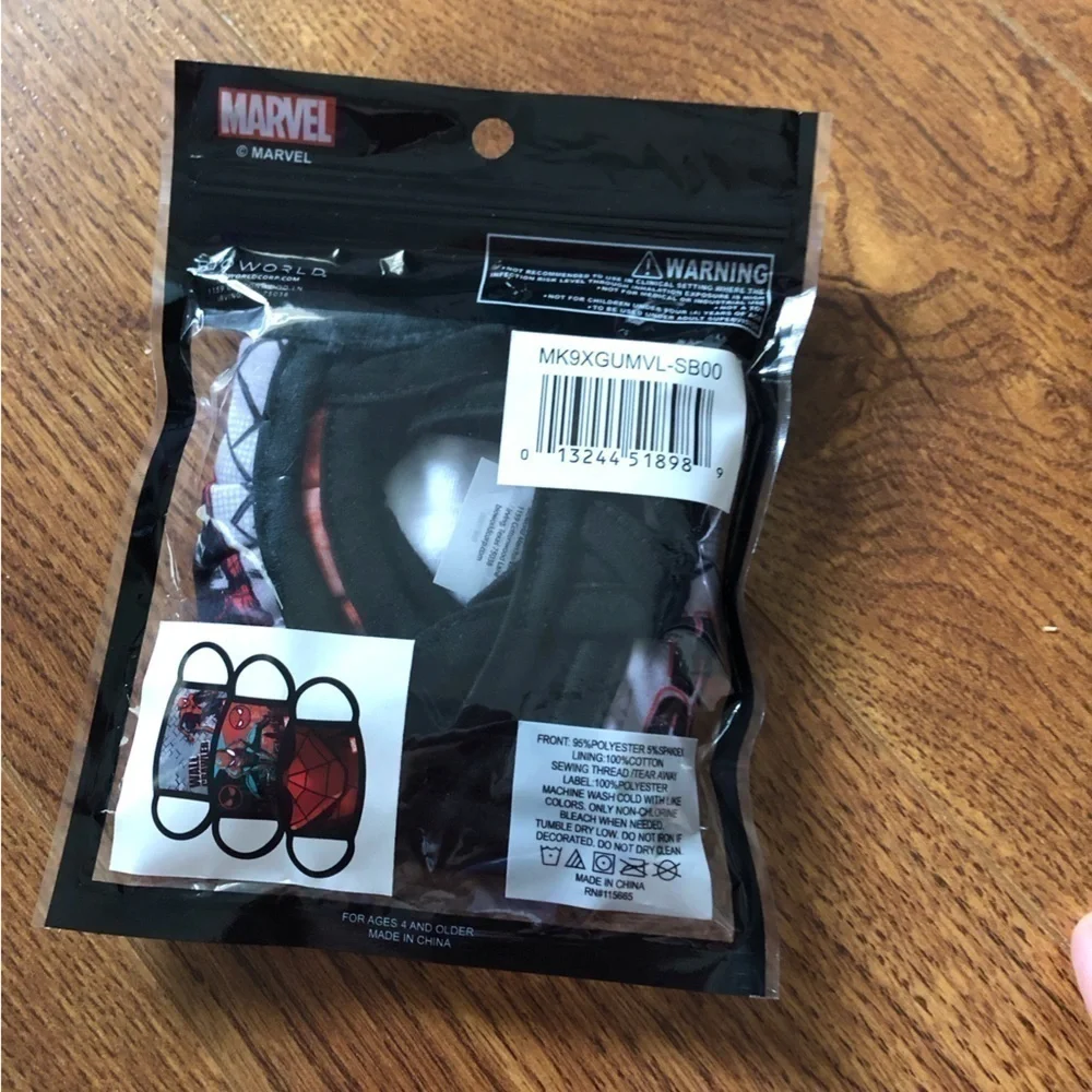 Marvel Spider-man 3 pack face masks